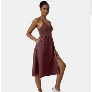 BNWT Halara dress in maroon color